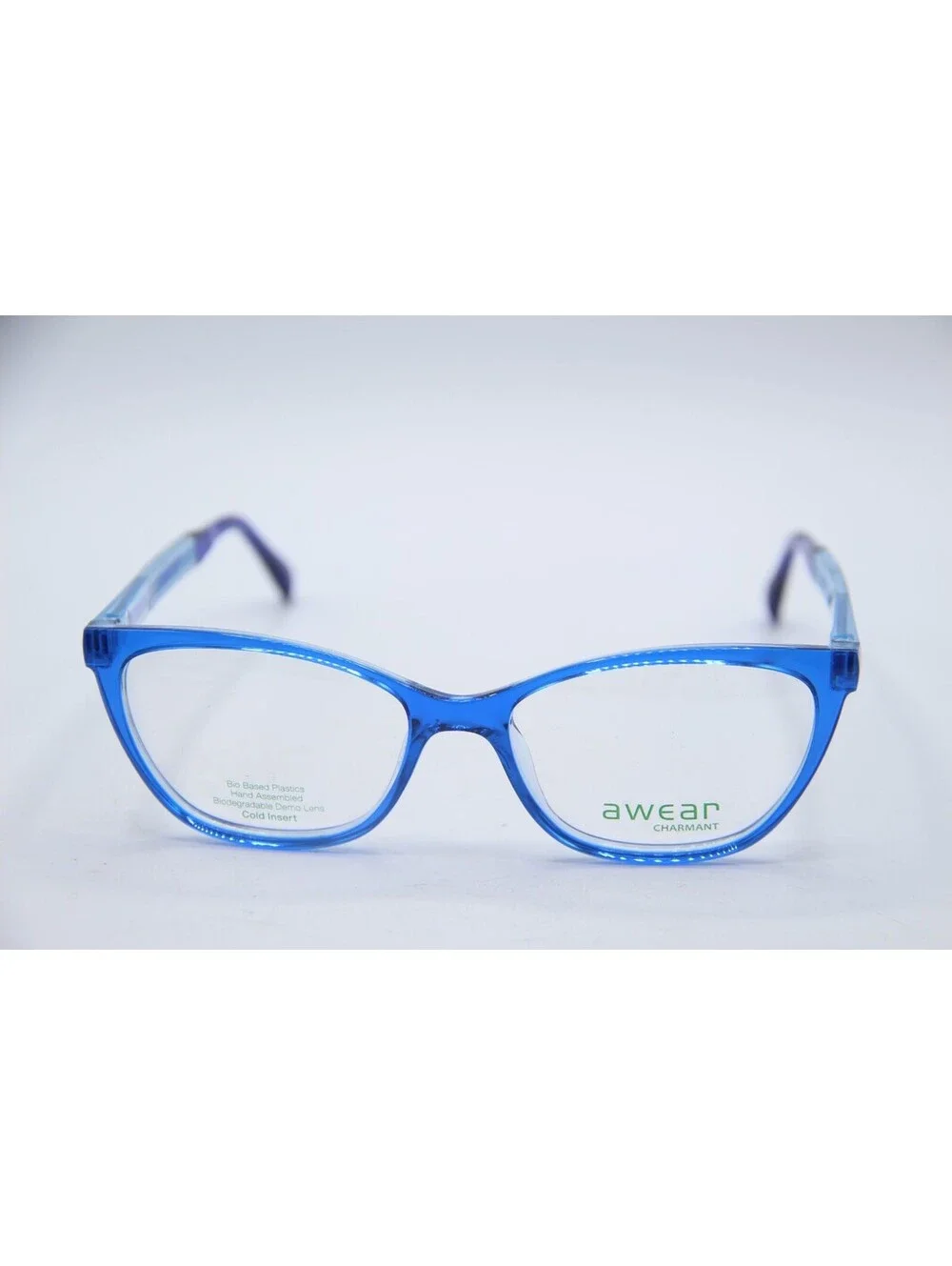 Charmant Cc 3705 Bl Blue Designer Authentic Eyeglasses 52-16-135
